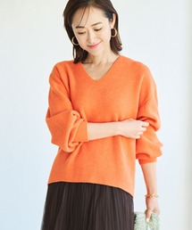 <WEB限定>袖ボリュームふんわりニット バルーンスリーブ/150034