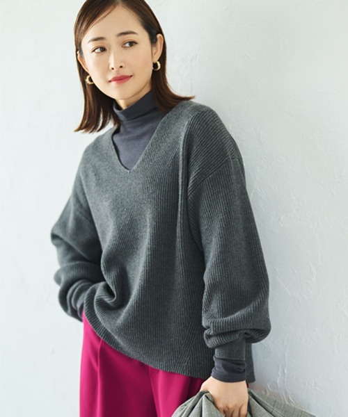 WEB限定＞袖ボリュームふんわりニット バルーンスリーブ/150034