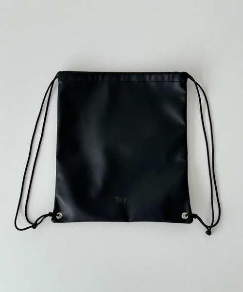 CANAL JEAN(キャナルジーン)の「diggity Yo y合皮ナップサック(バックパック/リュック・レディース・ブラック・ONE SIZE)」の3枚目の写真