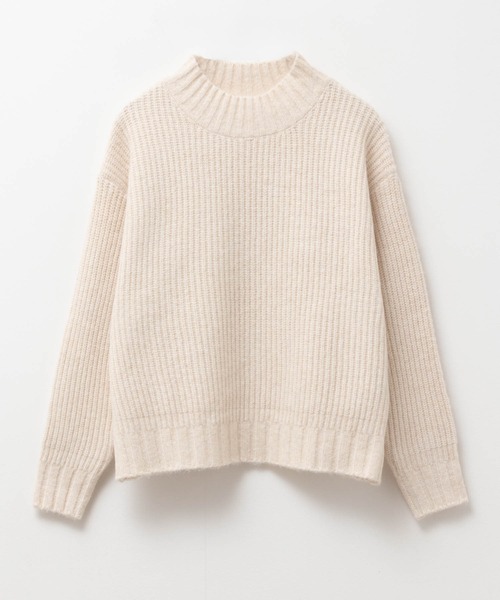 HusHusH（ハッシュアッシュ）の「【HusHusH/ハッシュアッシュ】モクアゼハイネックニット（ニット/セーター・レディース・グレー/ブルー/グレイッシュベージュ・M/L）」の15枚目の写真