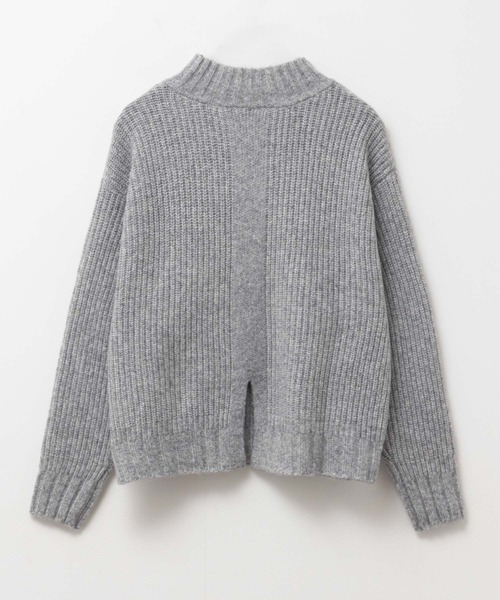 HusHusH（ハッシュアッシュ）の「【HusHusH/ハッシュアッシュ】モクアゼハイネックニット（ニット/セーター・レディース・グレー/ブルー/グレイッシュベージュ・M/L）」の14枚目の写真