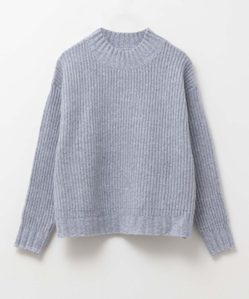 HusHusH（ハッシュアッシュ）の「【HusHusH/ハッシュアッシュ】モクアゼハイネックニット（ニット/セーター・レディース・グレー/ブルー/グレイッシュベージュ・M/L）」の17枚目の写真