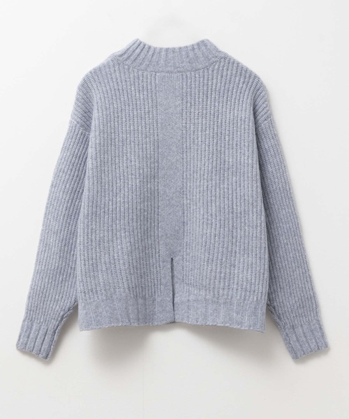 HusHusH（ハッシュアッシュ）の「【HusHusH/ハッシュアッシュ】モクアゼハイネックニット（ニット/セーター・レディース・グレー/ブルー/グレイッシュベージュ・M/L）」の18枚目の写真