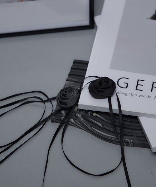 Mavie..7(メヴィセットゥ)の「【Mavie..7】チョーカー付きワンピース(ワンピース・レディース・ブラック/チャコールグレー・FREE)」の8枚目の写真