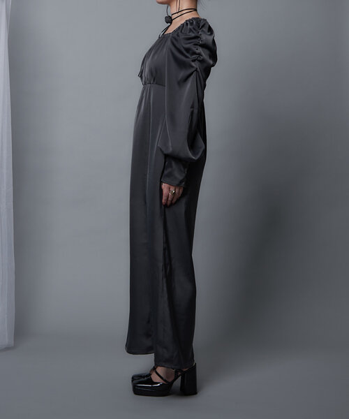 Mavie..7(メヴィセットゥ)の「【Mavie..7】チョーカー付きワンピース(ワンピース・レディース・ブラック/チャコールグレー・FREE)」の11枚目の写真