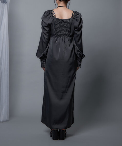 Mavie..7(メヴィセットゥ)の「【Mavie..7】チョーカー付きワンピース(ワンピース・レディース・ブラック/チャコールグレー・FREE)」の12枚目の写真