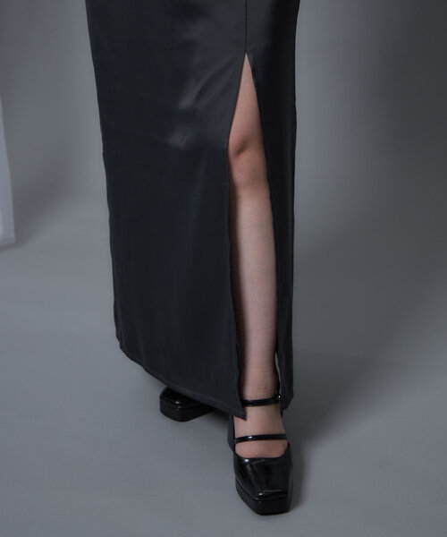 Mavie..7(メヴィセットゥ)の「【Mavie..7】チョーカー付きワンピース(ワンピース・レディース・ブラック/チャコールグレー・FREE)」の16枚目の写真