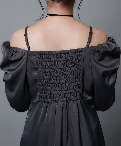 Mavie..7(メヴィセットゥ)の「【Mavie..7】チョーカー付きワンピース(ワンピース・レディース・ブラック/チャコールグレー・FREE)」の18枚目の写真