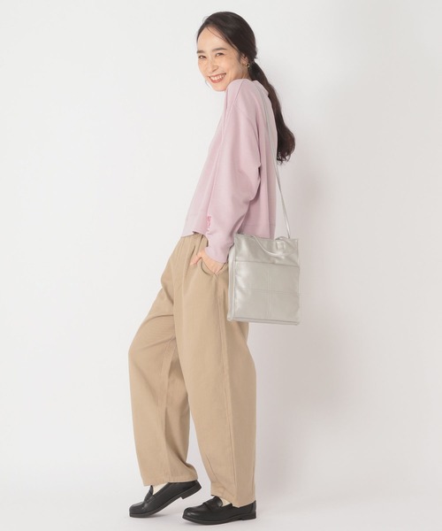 studio CLIP（スタディオクリップ）の「着丈選べる刺繍スウェット（スウェット・レディース・アイボリー/グレー/ネイビー/ピンク・LARGE/MEDIUM）」の11枚目の写真