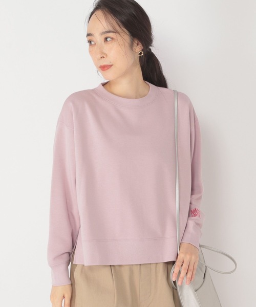 studio CLIP（スタディオクリップ）の「着丈選べる刺繍スウェット（スウェット・レディース・アイボリー/グレー/ネイビー/ピンク・LARGE/MEDIUM）」の12枚目の写真