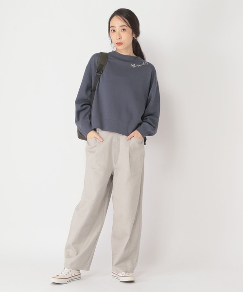 studio CLIP（スタディオクリップ）の「着丈選べる刺繍スウェット（スウェット・レディース・アイボリー/グレー/ネイビー/ピンク・LARGE/MEDIUM）」の15枚目の写真