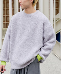 WHIMSIC | 【UNISEX】フェザーヤーンニットプルオーバー(ニット/セーター)
