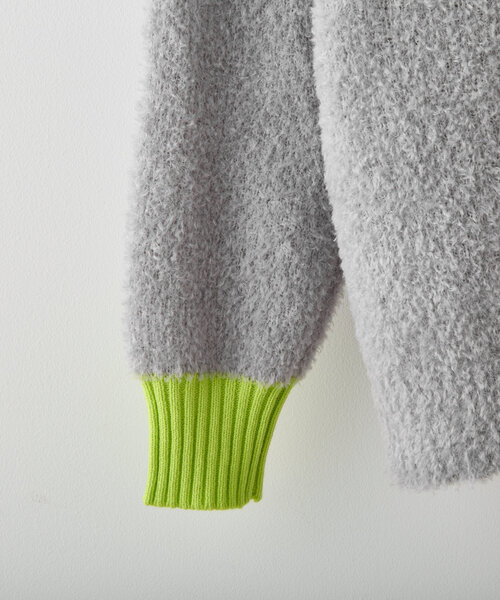 WHIMSIC（ウィムジック）の「【UNISEX】フェザーヤーンニットプルオーバー（ニット/セーター・レディース・グレー/チャコールグレー/ブラウン・FREE）」の7枚目の写真