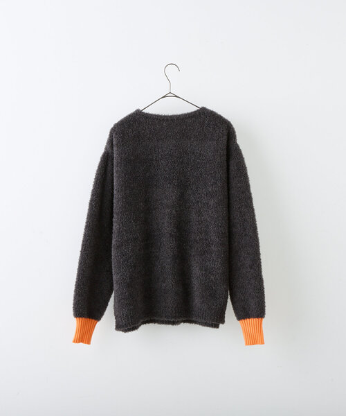 WHIMSIC（ウィムジック）の「【UNISEX】フェザーヤーンニットプルオーバー（ニット/セーター・レディース・グレー/チャコールグレー/ブラウン・FREE）」の16枚目の写真