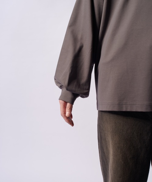 Lui's（ルイス）の「SHINE WIDE カットソー（Tシャツ/カットソー・メンズ・チャコールグレー/ホワイト/ブラック・FREE）」の10枚目の写真