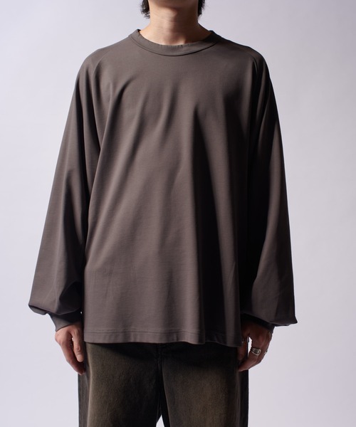 Lui's（ルイス）の「SHINE WIDE カットソー（Tシャツ/カットソー・メンズ・チャコールグレー/ホワイト/ブラック・FREE）」の7枚目の写真