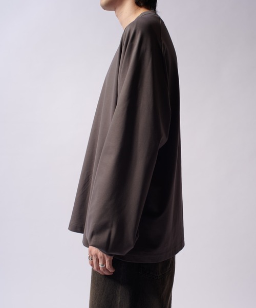 Lui's（ルイス）の「SHINE WIDE カットソー（Tシャツ/カットソー・メンズ・チャコールグレー/ホワイト/ブラック・FREE）」の8枚目の写真