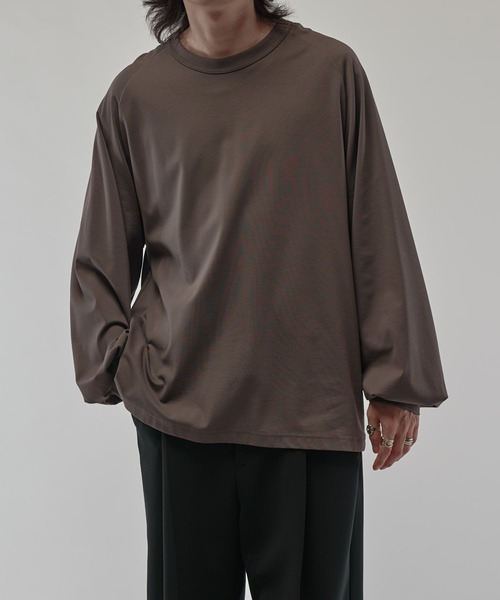 Lui's（ルイス）の「SHINE WIDE カットソー（Tシャツ/カットソー・メンズ・チャコールグレー/ホワイト/ブラック・FREE）」の13枚目の写真