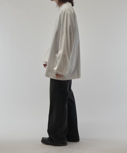 Lui's（ルイス）の「SHINE WIDE カットソー（Tシャツ/カットソー・メンズ・チャコールグレー/ホワイト/ブラック・FREE）」の20枚目の写真