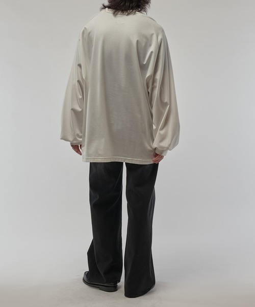 Lui's（ルイス）の「SHINE WIDE カットソー（Tシャツ/カットソー・メンズ・チャコールグレー/ホワイト/ブラック・FREE）」の21枚目の写真