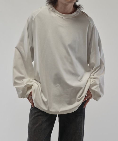 Lui's（ルイス）の「SHINE WIDE カットソー（Tシャツ/カットソー・メンズ・チャコールグレー/ホワイト/ブラック・FREE）」の15枚目の写真