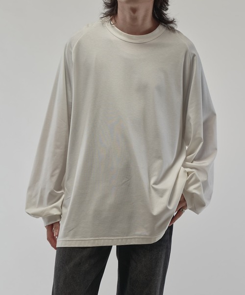 Lui's（ルイス）の「SHINE WIDE カットソー（Tシャツ/カットソー・メンズ・チャコールグレー/ホワイト/ブラック・FREE）」の16枚目の写真