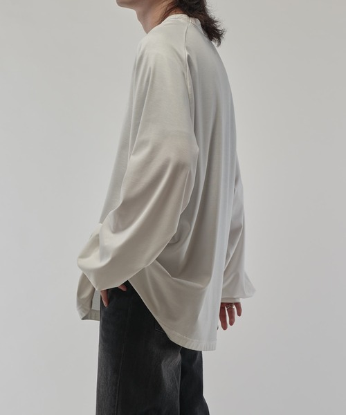 Lui's（ルイス）の「SHINE WIDE カットソー（Tシャツ/カットソー・メンズ・チャコールグレー/ホワイト/ブラック・FREE）」の17枚目の写真