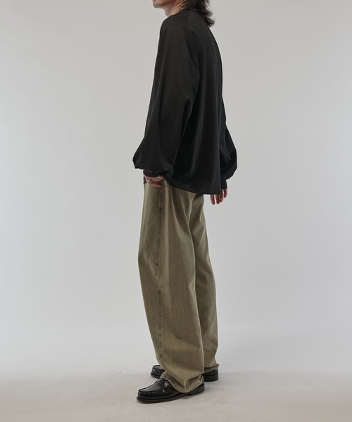 Lui's（ルイス）の「SHINE WIDE カットソー（Tシャツ/カットソー・メンズ・チャコールグレー/ホワイト/ブラック・FREE）」の11枚目の写真