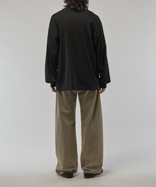 Lui's（ルイス）の「SHINE WIDE カットソー（Tシャツ/カットソー・メンズ・チャコールグレー/ホワイト/ブラック・FREE）」の12枚目の写真