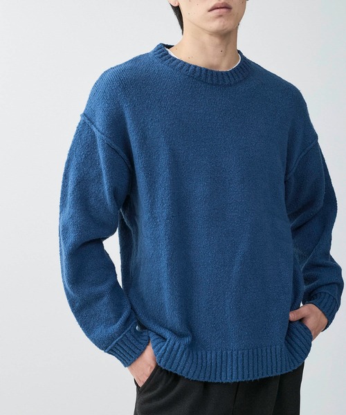 JOONE JOONAM ニット　ブルー S johnnie-O Mayfair Quarter Zip Original
