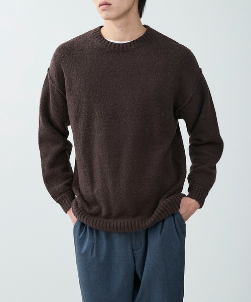  j.n.r.d（ジェー・エヌ・アール・ディー）の「j.n.r.d/ウインターコットンクルーネックプルオーバー（ニット/セーター・メンズ・キナリ/ダークブラウン/ブルー系その他4・M/LL/L）」の15枚目の写真