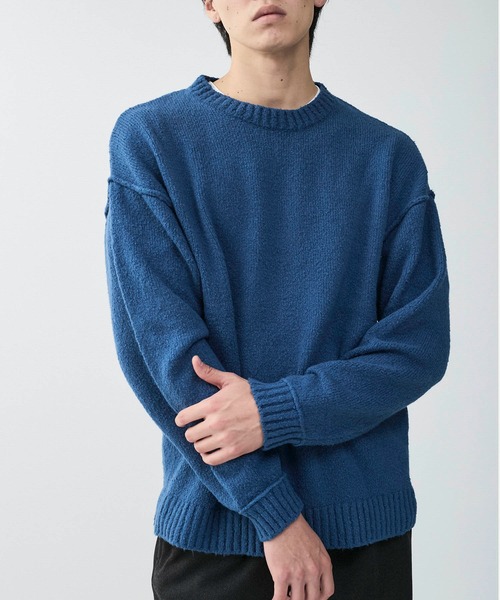  j.n.r.d（ジェー・エヌ・アール・ディー）の「j.n.r.d/ウインターコットンクルーネックプルオーバー（ニット/セーター・メンズ・キナリ/ダークブラウン/ブルー系その他4・M/LL/L）」の16枚目の写真