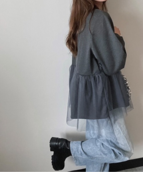 ムスボレ　チュニック URBAN RESEARCH DOORS チュニック コットンボイルVネック