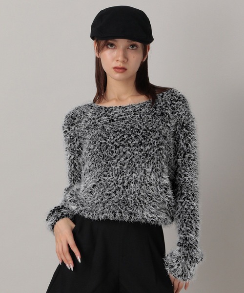 FOREVER 21（フォーエバー トゥエンティーワン）の「【2024FW】フワフワニットプルオーバー（ニット/セーター・レディース・ナチュラル/ブラック/ライトブルー・FREE）」の15枚目の写真