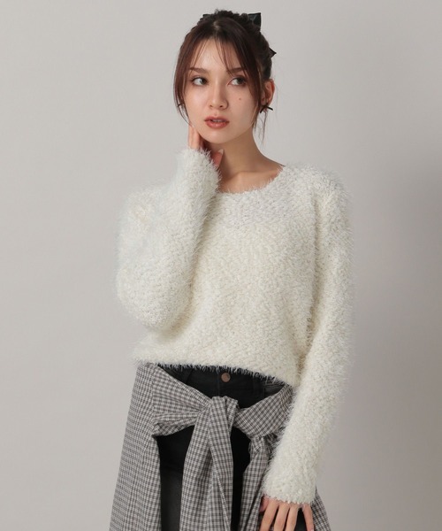 FOREVER 21（フォーエバー トゥエンティーワン）の「【2024FW】フワフワニットプルオーバー（ニット/セーター・レディース・ナチュラル/ブラック/ライトブルー・FREE）」の19枚目の写真