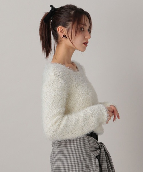 FOREVER 21（フォーエバー トゥエンティーワン）の「【2024FW】フワフワニットプルオーバー（ニット/セーター・レディース・ナチュラル/ブラック/ライトブルー・FREE）」の21枚目の写真