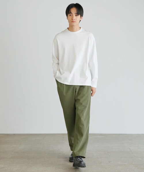 ASTRONOMY(アストロノミー)の「タックワイドパンツ(その他パンツ・メンズ・ブラック/ベージュ/カーキ/スモークピンク/ダークネイビー/ブルー・マルチサイズ)」の13枚目の写真