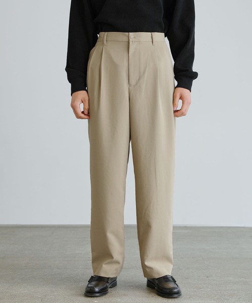 ASTRONOMY(アストロノミー)の「タックワイドパンツ(その他パンツ・メンズ・ブラック/ベージュ/カーキ/スモークピンク/ダークネイビー/ブルー・マルチサイズ)」の14枚目の写真