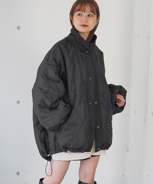 tiptop（ティップトップ）の「【ZOZO限定アイテム】キルティングリバーシブルBIGブルゾン（ブルゾン・レディース・アイボリー/ブラック/カーキ・FREE）」の16枚目の写真