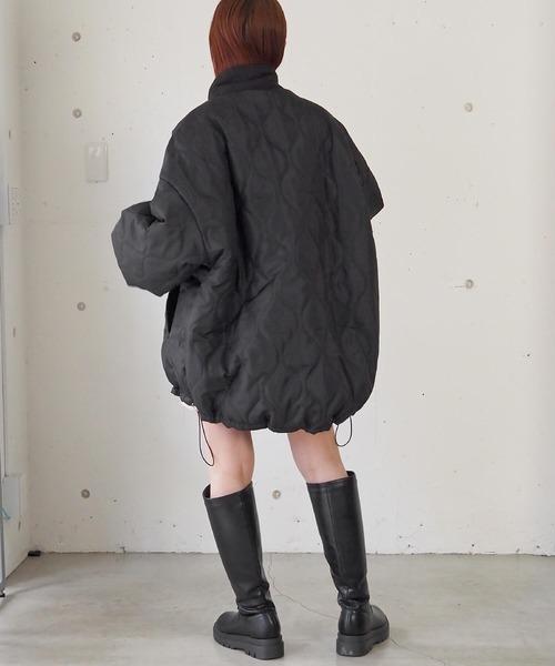 tiptop（ティップトップ）の「【ZOZO限定アイテム】キルティングリバーシブルBIGブルゾン（ブルゾン・レディース・アイボリー/ブラック/カーキ・FREE）」の20枚目の写真