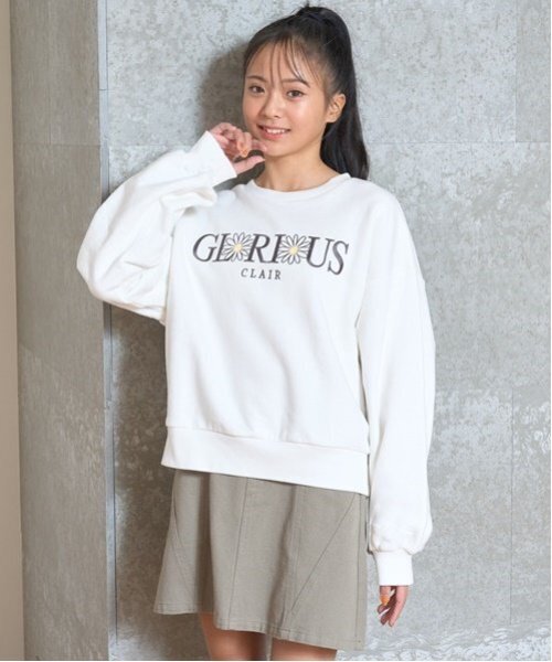 美品♡Blamink プルオーバー 定価8.8万円 セール】【GOODPRICE】裏起毛フラワーロゴプルオーバー