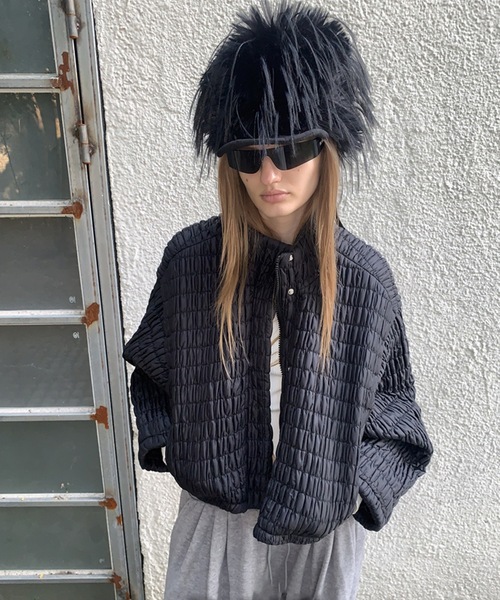 SANSeLF（サンセルフ）の「【LONSLAN】 シャーリングブルゾン sanwl24a057（ブルゾン・レディース・ブラック/ホワイト・FREE）」の13枚目の写真