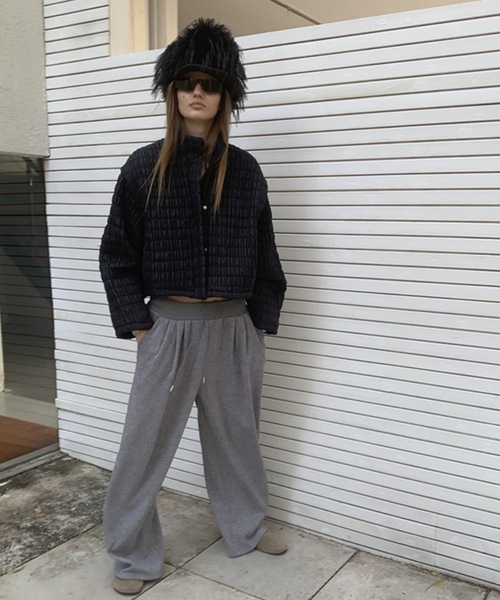 SANSeLF（サンセルフ）の「【LONSLAN】 シャーリングブルゾン sanwl24a057（ブルゾン・レディース・ブラック/ホワイト・FREE）」の17枚目の写真