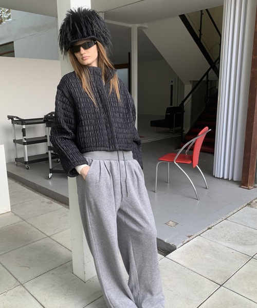 SANSeLF（サンセルフ）の「【LONSLAN】 シャーリングブルゾン sanwl24a057（ブルゾン・レディース・ブラック/ホワイト・FREE）」の19枚目の写真