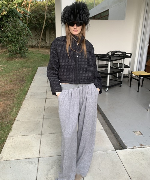 SANSeLF（サンセルフ）の「【LONSLAN】 シャーリングブルゾン sanwl24a057（ブルゾン・レディース・ブラック/ホワイト・FREE）」の21枚目の写真