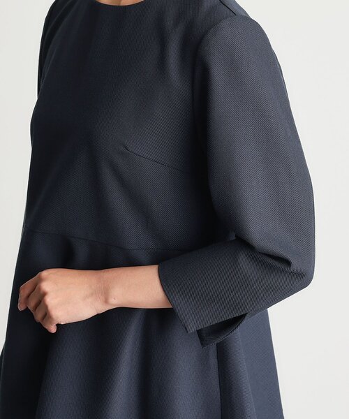 THE SHOP TK （ザ ショップ ティーケー ）の「【ONOFF活躍/セレモニー/通勤】杢調カルゼペプラムブラウス/洗える（シャツ/ブラウス・レディース・ナチュラル/ネイビー・12/13）」の20枚目の写真