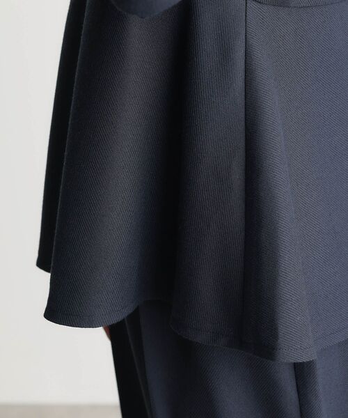 THE SHOP TK （ザ ショップ ティーケー ）の「【ONOFF活躍/セレモニー/通勤】杢調カルゼペプラムブラウス/洗える（シャツ/ブラウス・レディース・ナチュラル/ネイビー・12/13）」の21枚目の写真