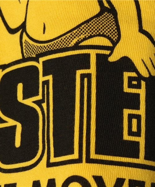 HYSTERIC MINI（ヒステリックミニ）の「POWER TO THE PEACEFUL ラグランTシャツ（Tシャツ/カットソー・キッズ・ホワイト/イエロー/ブラック・100/120/110）」の8枚目の写真