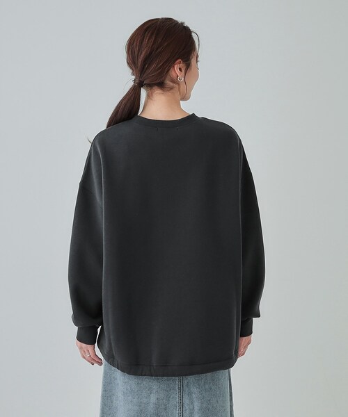 SHOO・LA・RUE（シューラルー）の「◆【S-LL】あったか裏毛 裾ドロストスウェット（Tシャツ/カットソー・レディース・グレー/チャコールグレー・01/02/03/04）」の19枚目の写真