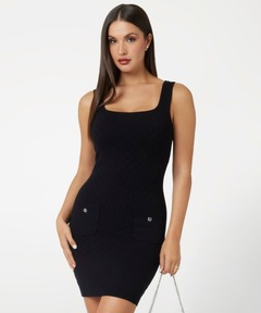 HOLLAND Sl Scoop Neck Dress Sweater ワンピース